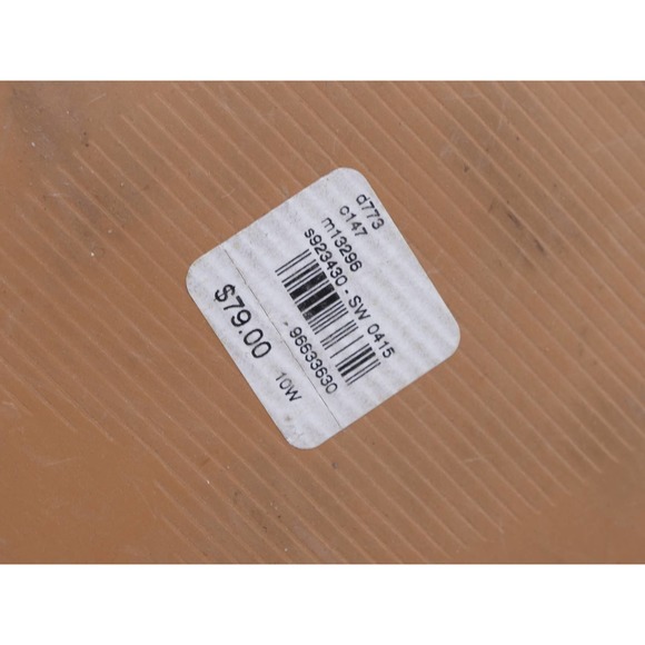 Lane Bryant Sandals Womens 10 Wide Brown Leather Slingback Flat Heel Toe Ring - Picture 10 of 12